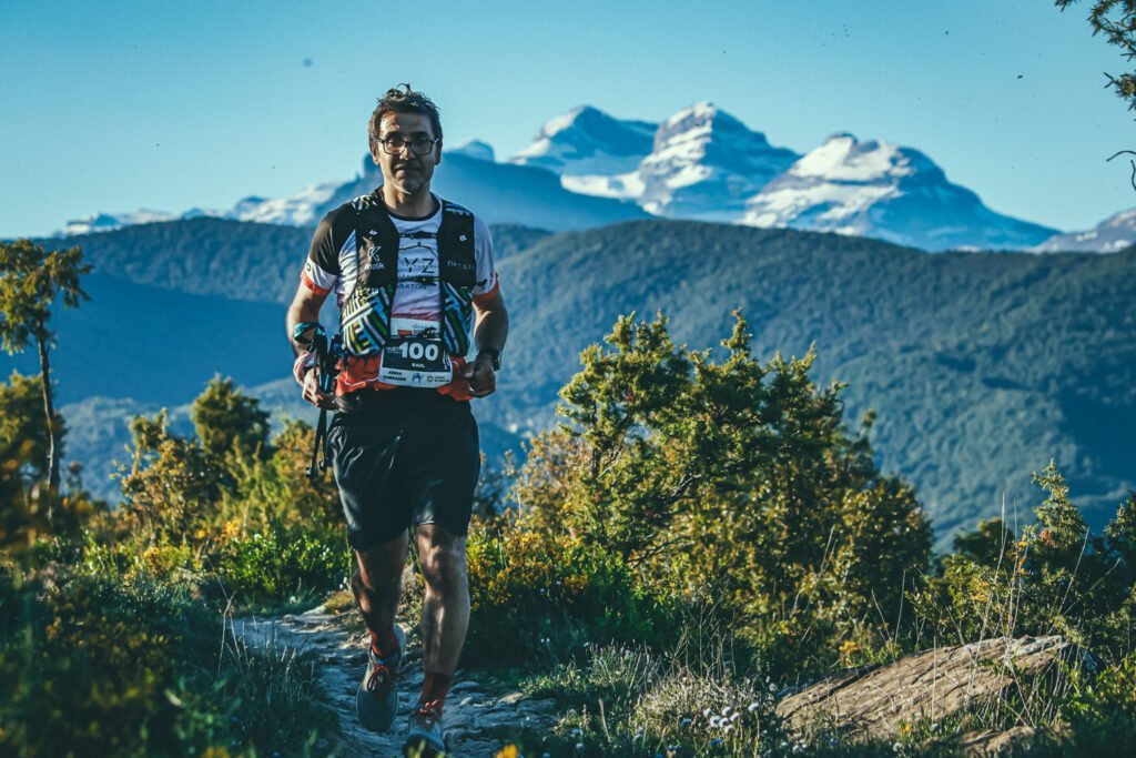 Raúl corriendo en Sobrarbe